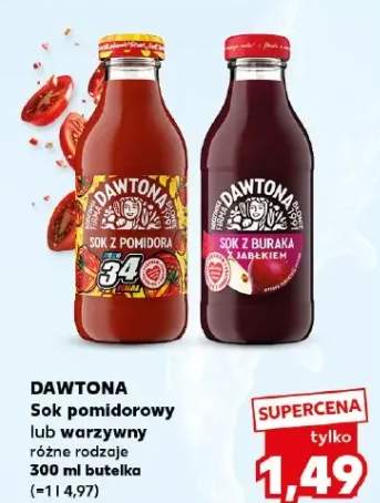 Sok pomidorowy lub warzywny różne rodzaje