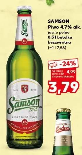 Piwo 4,7% alk. jasne pełne bezzwrotna