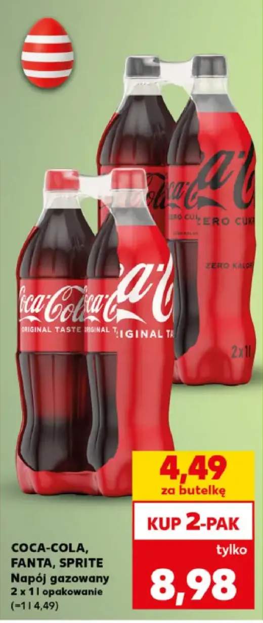 Napój gazowany 2x1l