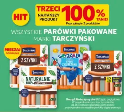 Parówki pakowane różne rodzaje