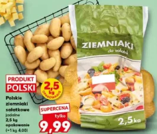 Polskie ziemniaki sałatkowe jadalne
