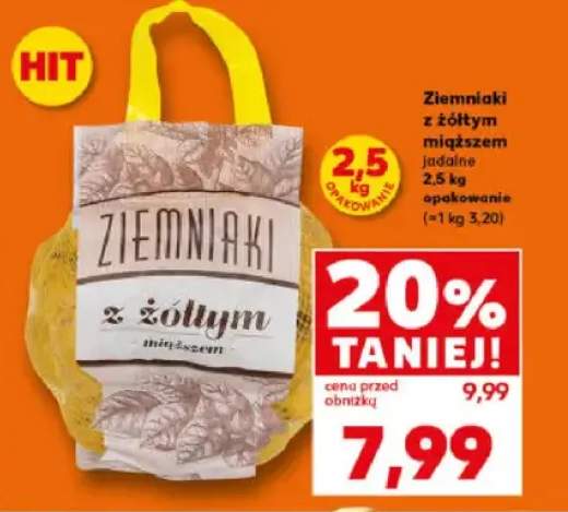 Ziemniaki z żółtym miąższem jadalne