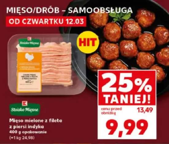 Mięso mielone z fileta z piersi indyka