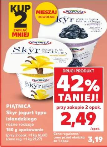Jogurt typu islandzkiego różne rodzaje