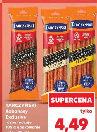 Kabanosy Exclusive różne rodzaje