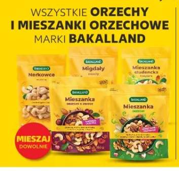 Wszystkie orzechy i mieszanki orzechowe marki Bakalland