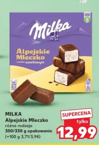 Alpejskie mleczko różne rodzaje