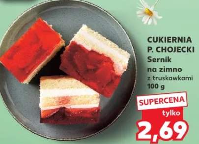 Sernik na zimno z truskawkami