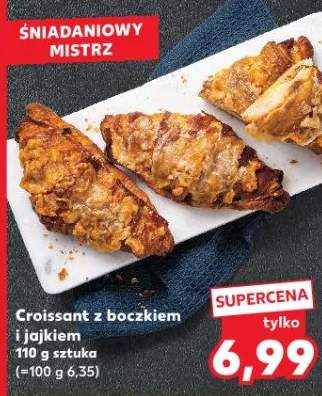 Croissant z boczkiem i jajem 110g sztuka