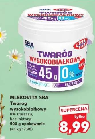 Twaróg wysokobiałkowy 0% tłuszczu, bez laktozy
