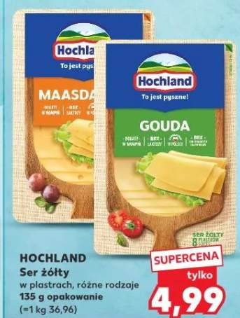 Ser żółty w plastrach różne rodzaje