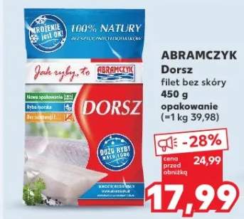 Dorsz filet bez skóry