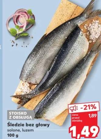 Śledzie bez głowy solone, luzem