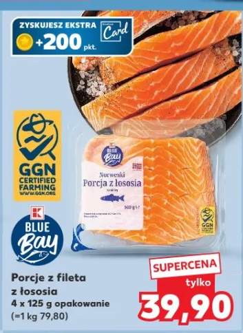 Porcje z fileta z łososia