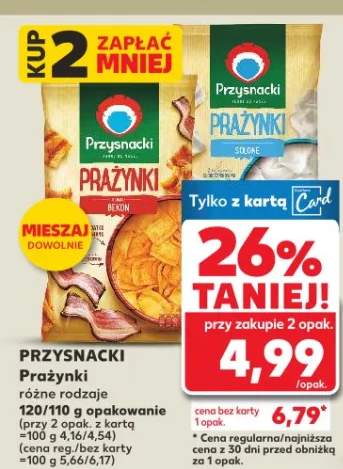 Prażynki różne rodzaje