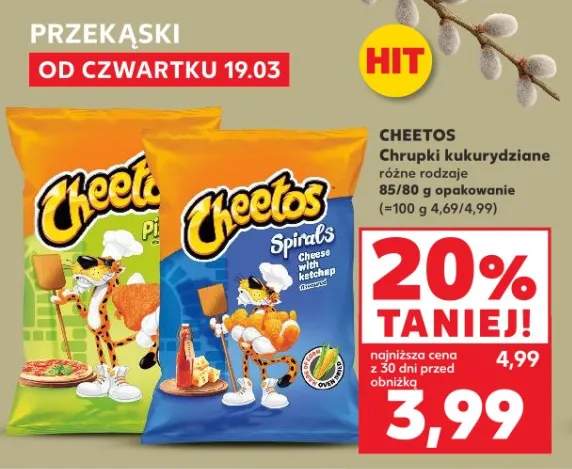 Chrupki kukurydziane różne rodzaje