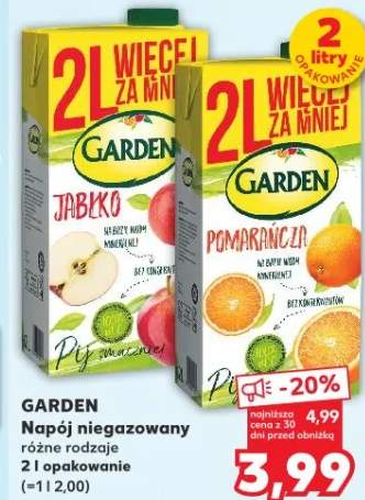 Napój niegazowany różne rodzaje