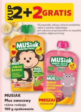 Mus owocowy różne rodzaje