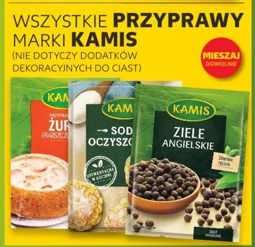 Przyprawy (nie dotyczy dodatków dekoracyjnych do ciast)