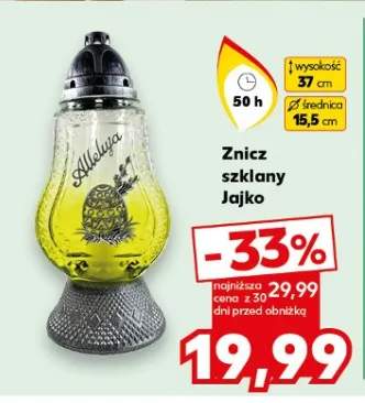 Znicz szklany Jajko
