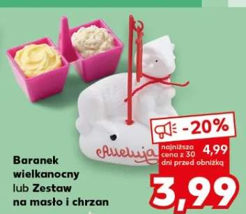 Baranek wielkanocny lub Zestaw na masło i chrzan