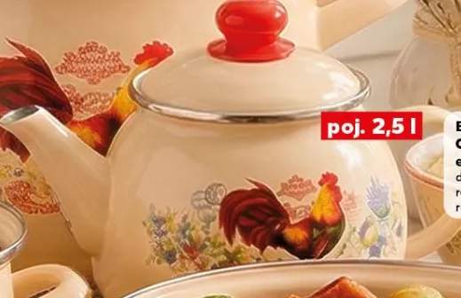 Czajnik emaliowany do wszystkich rodzajów kuchenek, różne rodzaje