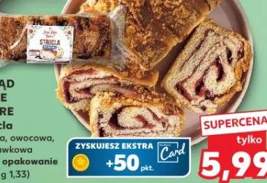 Strucla serowa, owocowa, truskawkowa