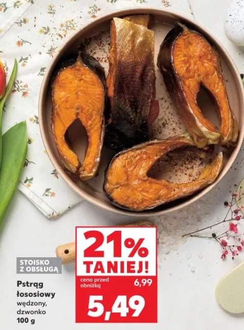 Pstrąg łososiowy wędzony dzwonko