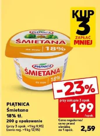 Śmietana 18%
