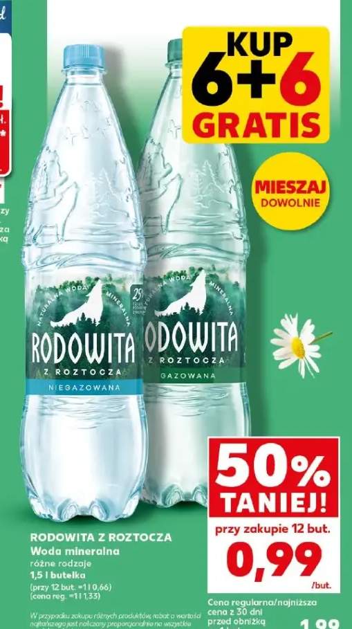 Woda mineralna niegazowana / gazowana