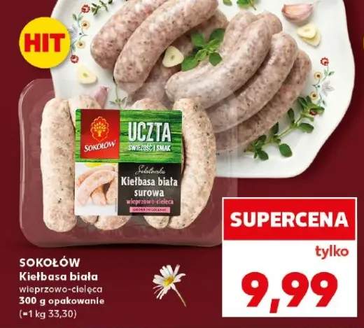 Kiełbasa biała surowa wieprzowo-cielęca