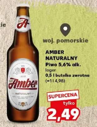 Piwo Amber Naturalny lager