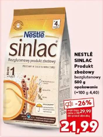 Sinlac produkt zbożowy bezglutenowy