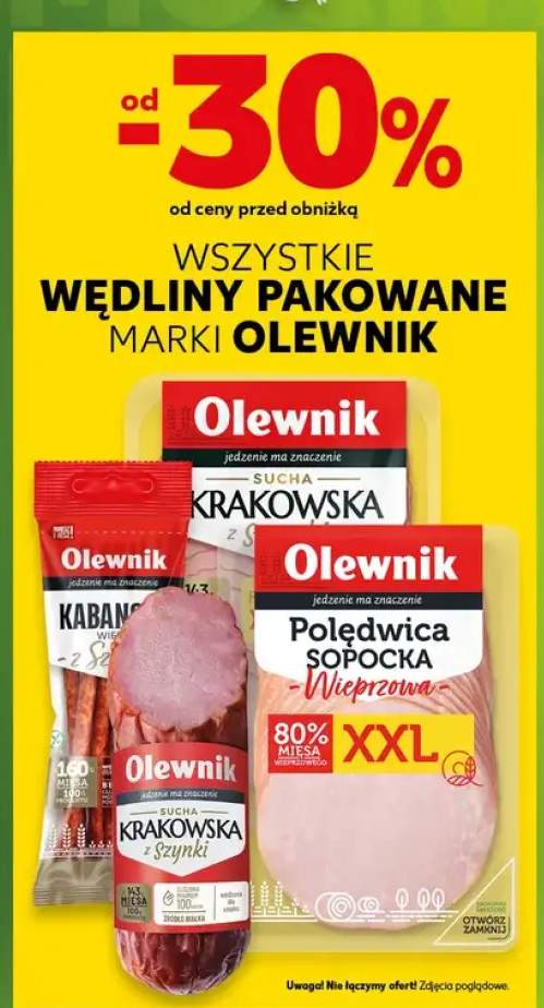 Wędliny pakowane Kabanosy
