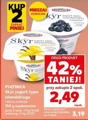 Skyr jogurt typu islandzkiego różne rodzaje