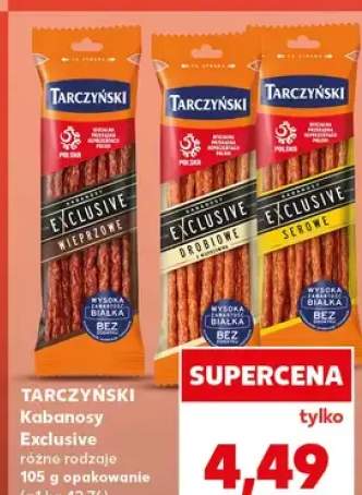 Kabanosy Exclusive różne rodzaje