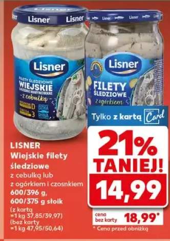 Wiejskie filety śledziowe z cebulką w oleju z ogórkiem i czosnkiem