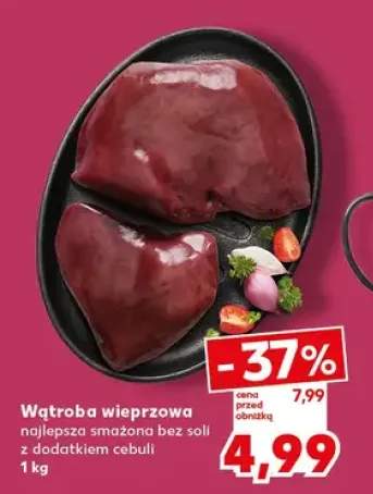 Wątroba wieprzowa najlepsze smażona bez soli z dodatkiem cebuli