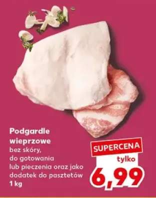 Podgardle wieprzowe bez skóry, do gotowania lub pieczenia oraz jako dodatek do pasztetów