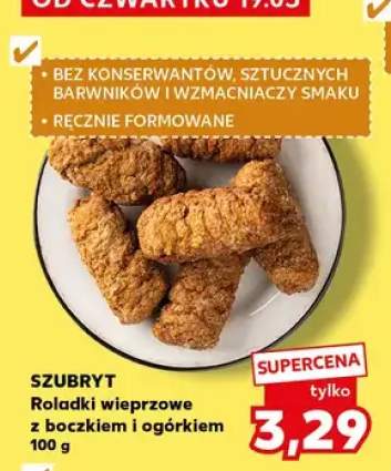 Roladki wieprzowe z boczkiem i ogórkiem