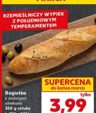 Bagietka z zielonymi oliwkami