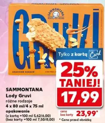 Lody Gruvi różne rodzaje