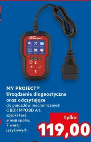 Urządzenie diagnostyczne oraz odczytu kodów do pojazdów mechanicznych OBDII MPOBD A1, szybki test analizy spalin, 7 wersji językowych