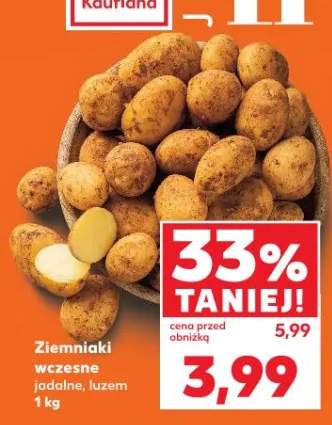 Ziemniaki wczesne jadalne, luzem