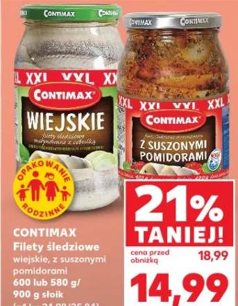 Filety śledziowe wiejskie, z suszonymi pomidorami