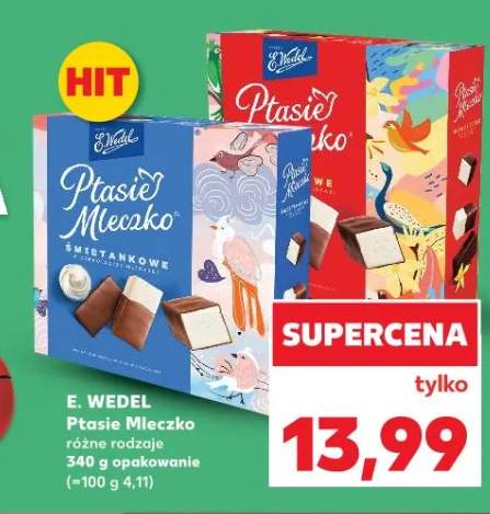 Ptasie mleczko różne rodzaje