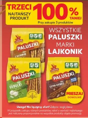 Paluszki różne rodzaje