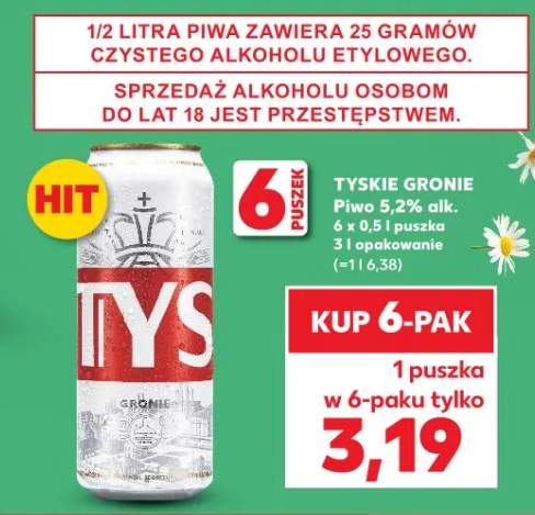 Piwo Tyskie Gronie 5,2% alk.