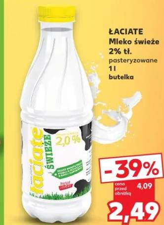 Mleko świeże 2% tł. pasteryzowane