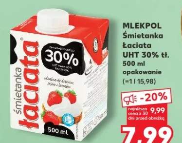 Śmietanka Łaciata UHT 30% tł.